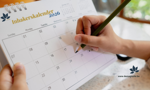 Inhaakkalender 2026 van deMagnolia social media